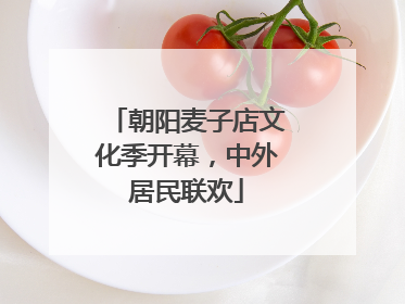 朝阳麦子店文化季开幕，中外居民联欢