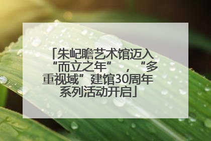 朱屺瞻艺术馆迈入 “而立之年” ，“多重视域”建馆30周年系列活动开启