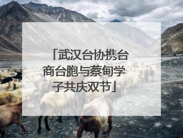 武汉台协携台商台胞与蔡甸学子共庆双节