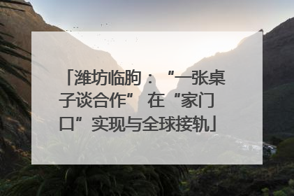 潍坊临朐：“一张桌子谈合作” 在“家门口”实现与全球接轨