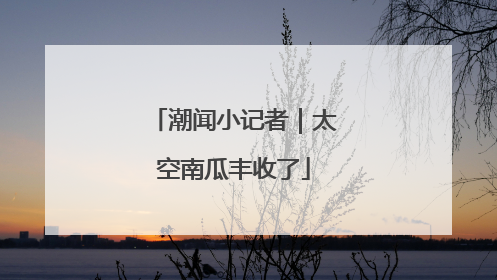潮闻小记者｜太空南瓜丰收了