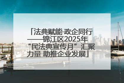 法典赋能·政企同行——锦江区2025年“民法典宣传月”汇聚力量 助推企业发展