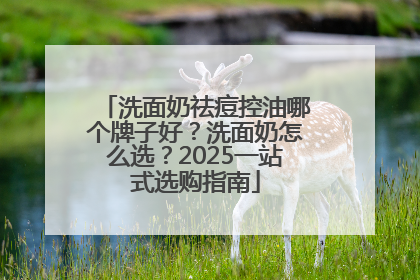 洗面奶祛痘控油哪个牌子好？洗面奶怎么选？2025一站式选购指南