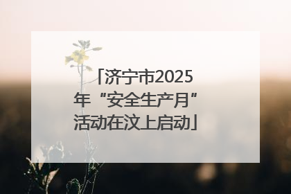 济宁市2025年“安全生产月”活动在汶上启动