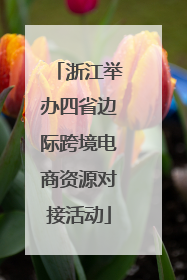 浙江举办四省边际跨境电商资源对接活动
