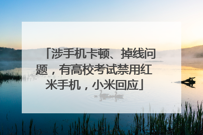 涉手机卡顿、掉线问题，有高校考试禁用红米手机，小米回应