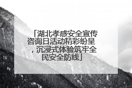 湖北孝感安全宣传咨询日活动精彩纷呈，沉浸式体验筑牢全民安全防线