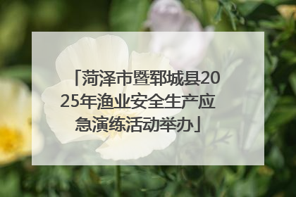 菏泽市暨郓城县2025年渔业安全生产应急演练活动举办