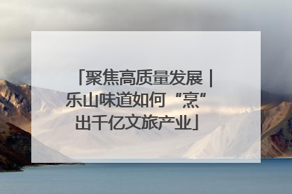 聚焦高质量发展｜乐山味道如何“烹”出千亿文旅产业