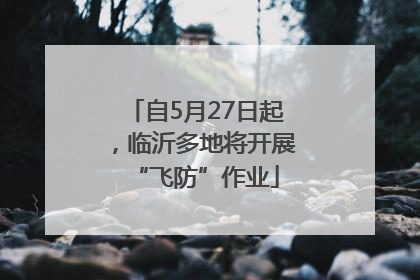 自5月27日起，临沂多地将开展“飞防”作业