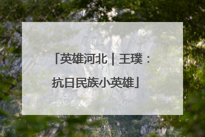 英雄河北｜王璞：抗日民族小英雄