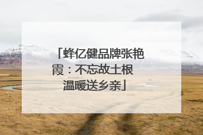 蜂亿健品牌张艳霞：不忘故土根 温暖送乡亲