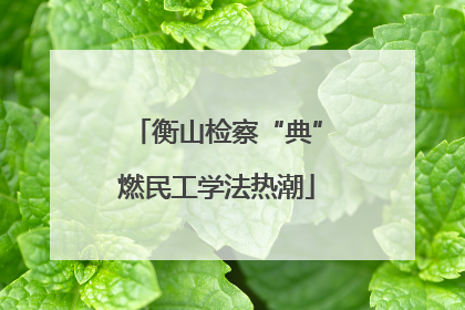 衡山检察“典”燃民工学法热潮
