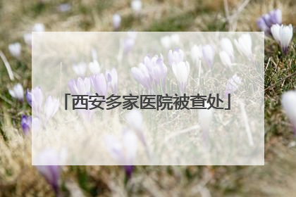 西安多家医院被查处