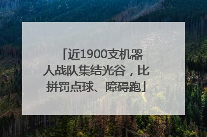 近1900支机器人战队集结光谷，比拼罚点球、障碍跑