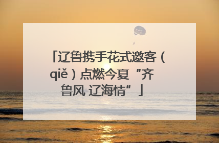 辽鲁携手花式邀客（qiě）点燃今夏“齐鲁风 辽海情”