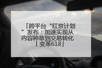 跨平台“红京计划”发布：加速实现从内容种草到交易转化丨变革618