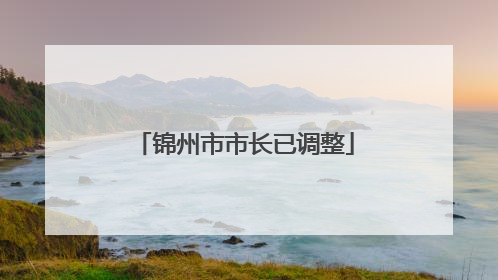 锦州市市长已调整