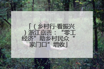 （乡村行·看振兴）浙江嘉善：“零工经济”助乡村民众“家门口”增收