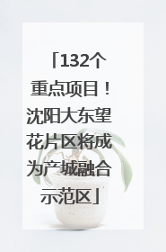 132个重点项目！沈阳大东望花片区将成为产城融合示范区