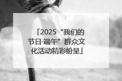 2025“我们的节日·端午”群众文化活动精彩纷呈