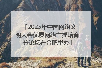 2025年中国网络文明大会优质网络主播培育分论坛在合肥举办