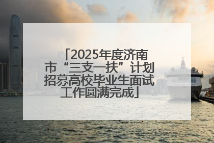2025年度济南市“三支一扶”计划招募高校毕业生面试工作圆满完成