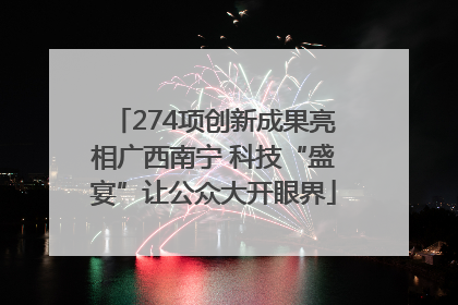 274项创新成果亮相广西南宁 科技“盛宴”让公众大开眼界