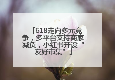 618走向多元竞争，多平台支持商家减负，小红书开设“友好市集”