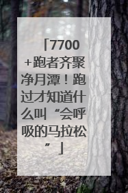 7700+跑者齐聚净月潭！跑过才知道什么叫“会呼吸的马拉松”